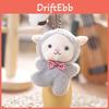 Cute Sheep Plush Keychain Ultra Soft Short Plush Lamb Doll Bag Charm
