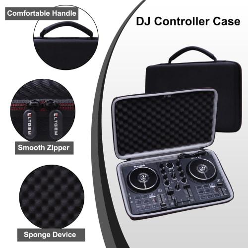 LTGEM DJ Mixer Case for Numark Party Mix II or Hercules DJControl Mix Ultra DJ Controllers, Internal Dimensions: 13.5 X 8.3 X 1.2 Inches (Case Only)