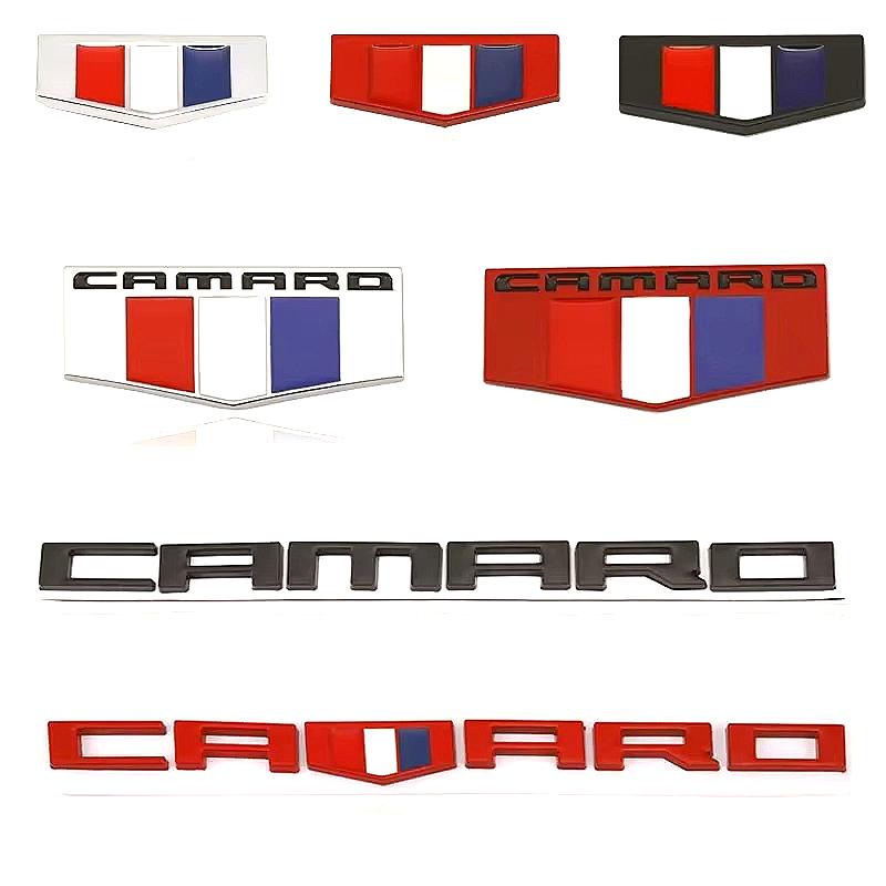 Camaro Logotyp Bil Bakre Emblem Klistermärke för Cavalier Onix Cruze Aveo Silverado Bil Bagagelucka Dekal Dekoration Märke
