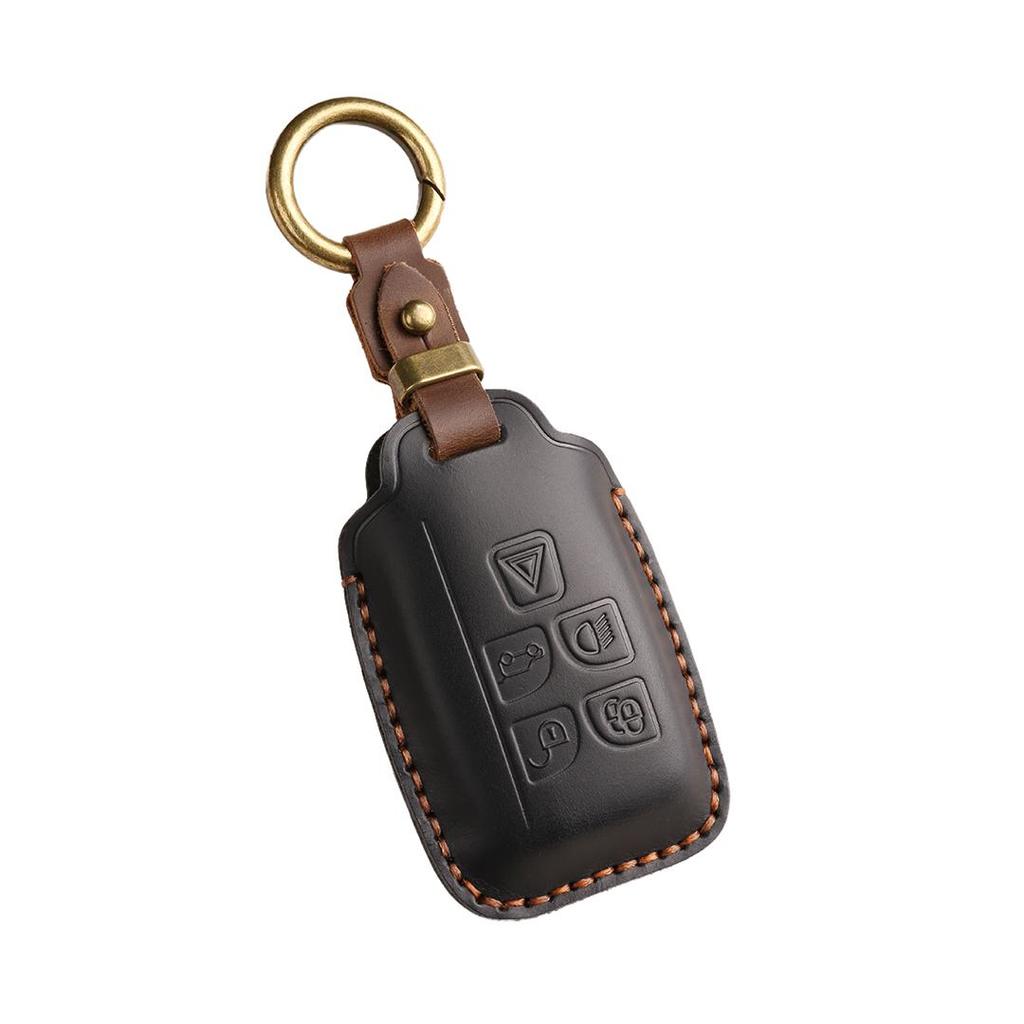 [Jaguar/Land Rover] Car Key Cover Keychain Cowhide Handmade Suitable for Old F-PACE/CFL/XEL