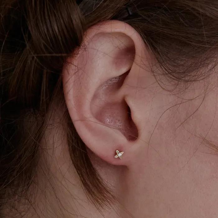14k Mini Fleur Piercing (Single)