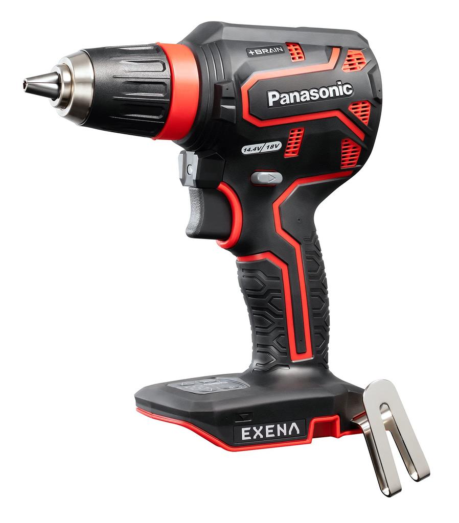 Panasonic Rechargeable Drill Driver Body Only Sold EXENA Dual Equipped with Electronic Clutch P Series Red (Charger/Battery Pack/Case Separately)