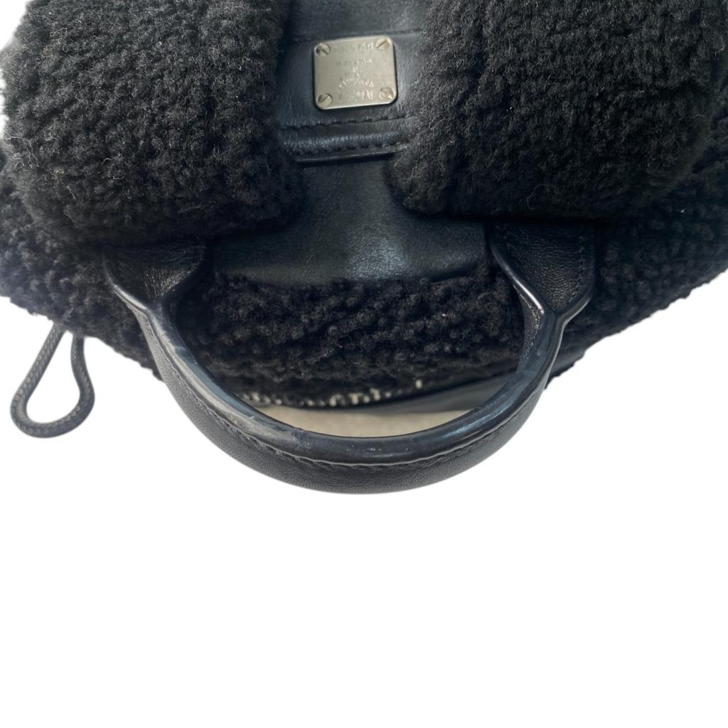 Used MCMBackpack Â· Daypack Black/white leather/Mouton Women