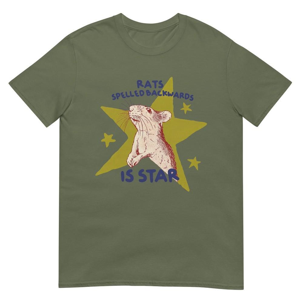 Rats Spelled Backwards Is Star Rat Meme Rat Lover Animal Tshirt