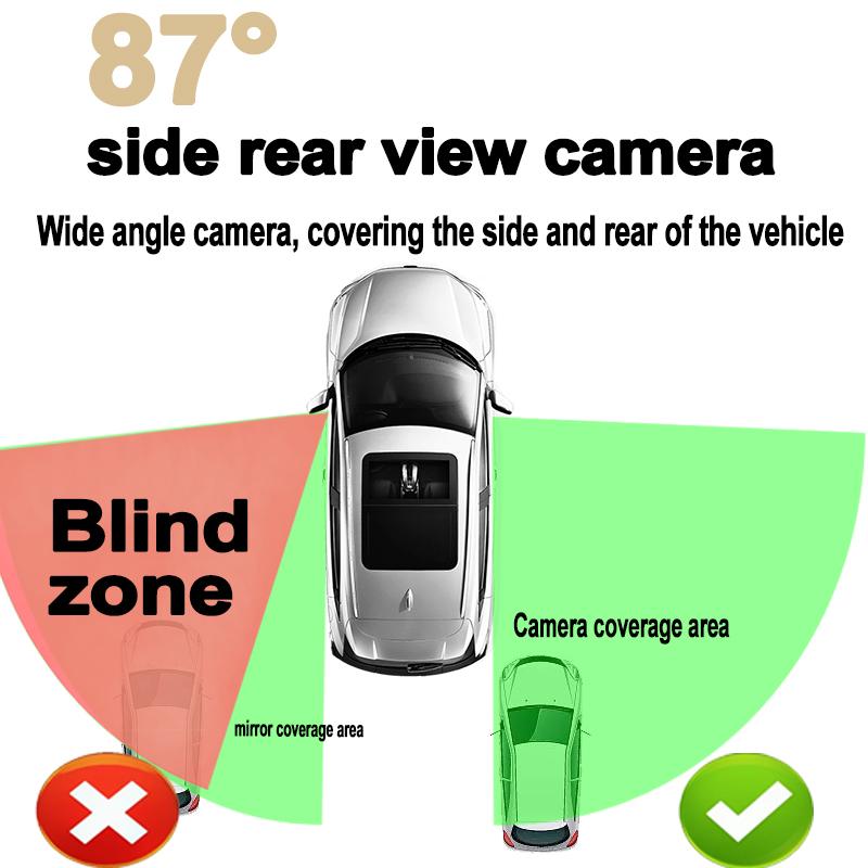 Carsanbo Car Side Rear View Camera Blind Spot Camera For Sedan Pickup Truck Night Vision Waterproof Parking Assistant
