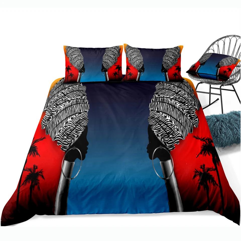 African Print Bedding Sets Bed Sets Duvet Cover Set Pillow Covers Luxury Bohemia Decoration Textile Bohemian Style NO Bed Sheet