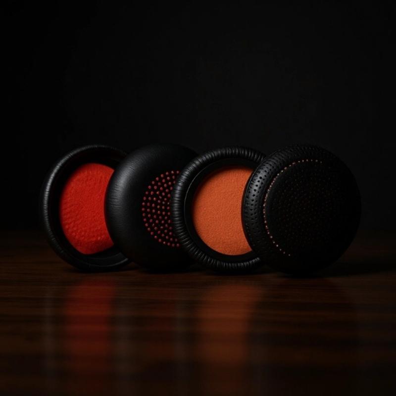 Schwamm-Ohrpolster mit Geräuschunterdrückungsdesign & Universelles weiches Proteinleder-Kopfhörerpolster für Kopfhörer 4320 4310