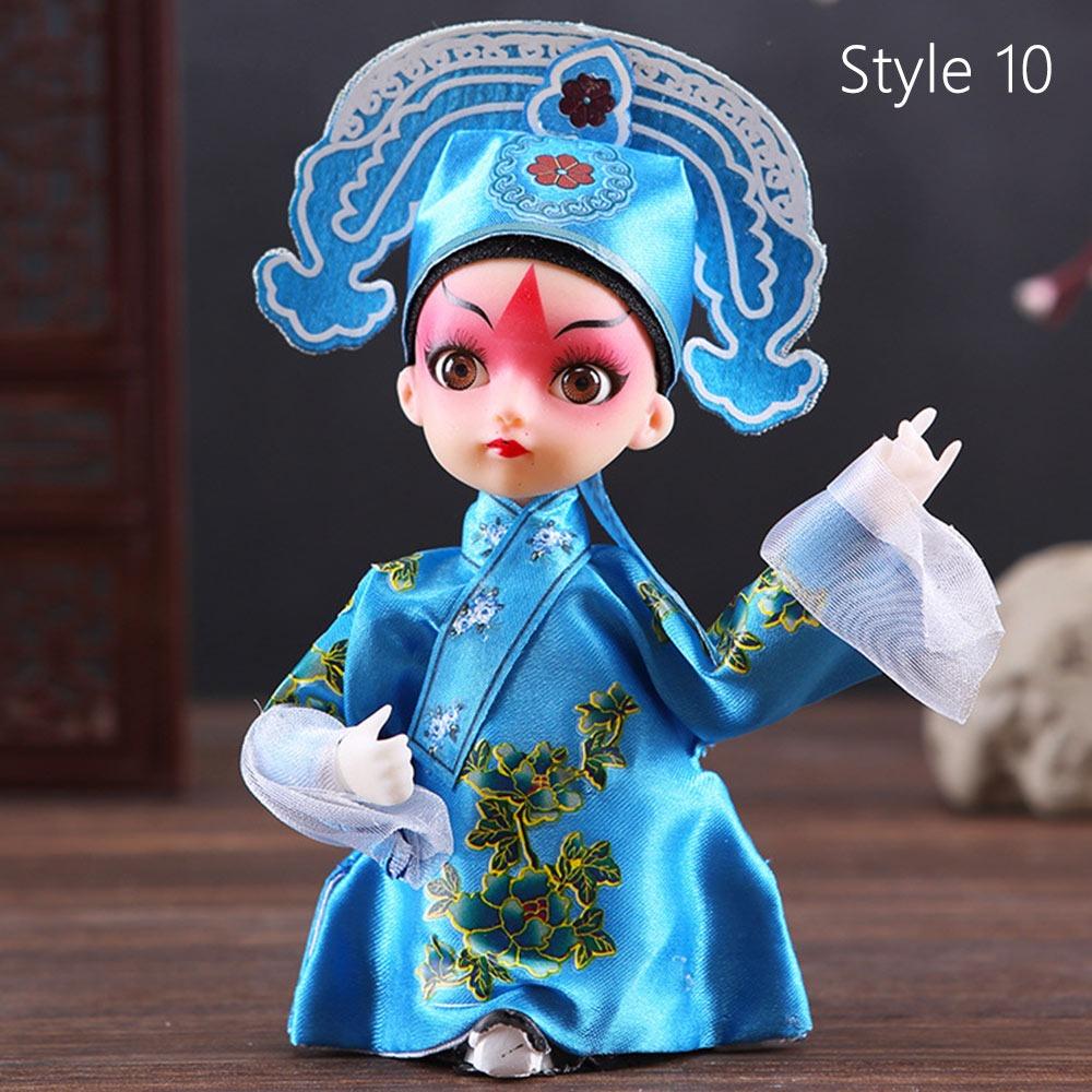 

1Pcs Handicraft Beijing Opera Gift Chinese Style Small Silk Man New Peking Opera Puppet Doll Style 10