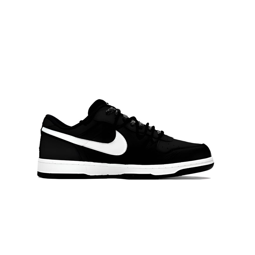 Nike Big Black Hole Dark Shadow Low Top Skateboard Shoes Men's Black White 355152-016(Team1274-)