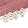 Stainless Steel 26 English Letter Pendant Charm for DIY Bracelets and Necklaces