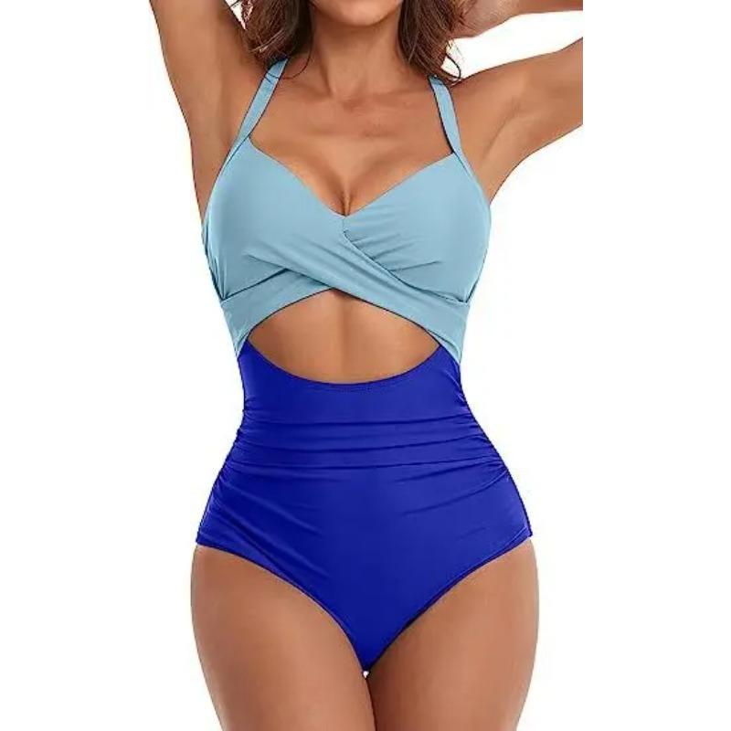 Leopard One Piece Swimsuit 2026 New Halter Push Up Swimwear Women Swimsuit Bathing Suit Beachwear Monokini Female Swimming Suits