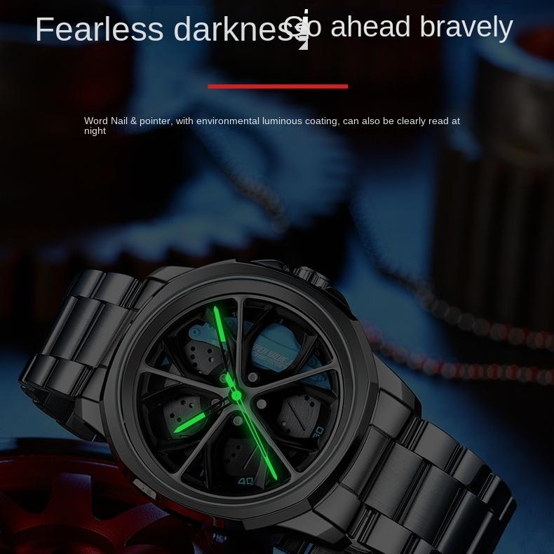 Ceas cu roți SVJ pentru bărbați, etrieri tridimensionali pentru modificarea mașinii forjate