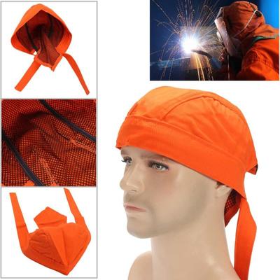 Schweißkappe Schweißer Schutzkappe Schweißhelm Baumwoll-Abdeckkappe Schal Tragen Flammhemmend Mode Verstellbares Bandana-Typ