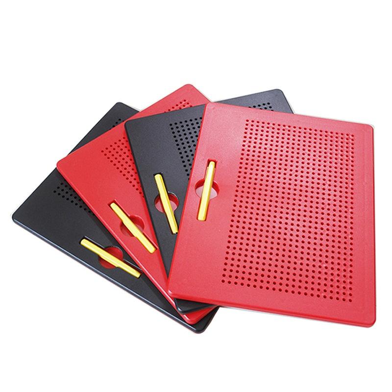 Drawing Toy Magnetic Tablet Magnet Pad Drawing Board Magnetic Steel Beads Ball Kid Learning Toy