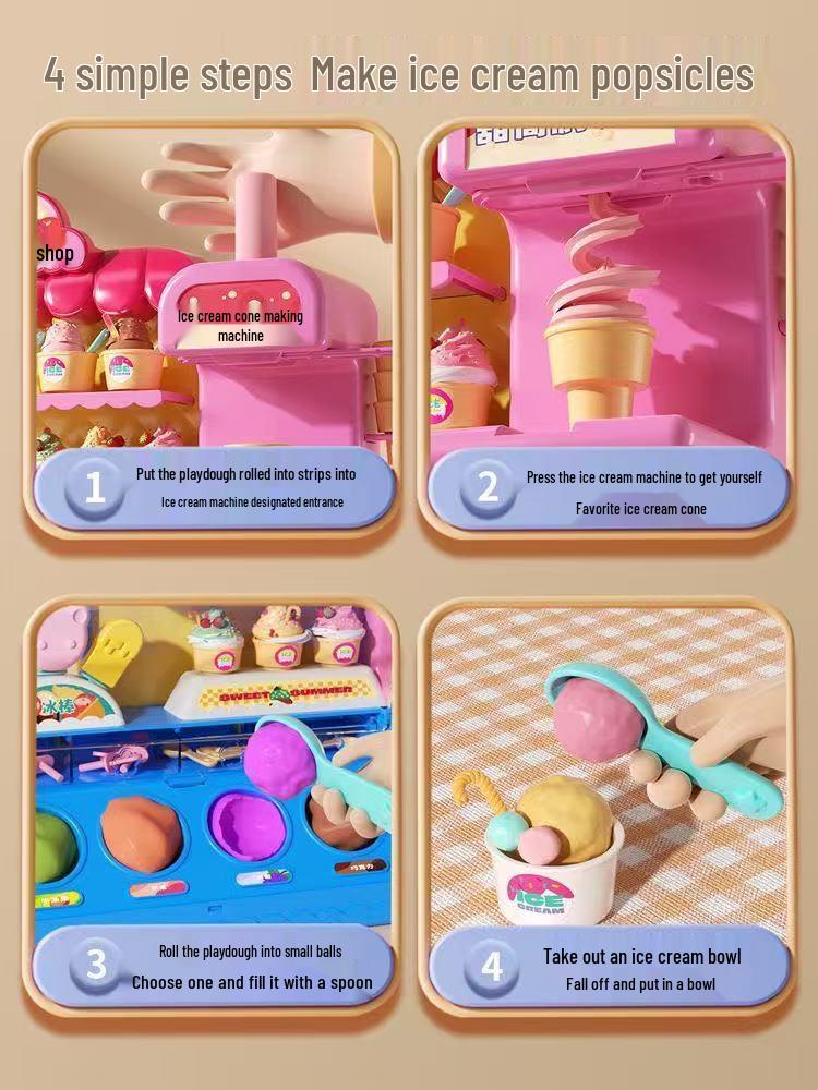 Children's Playhouse Cross-Border Ice Cream Cone Dessert Toy