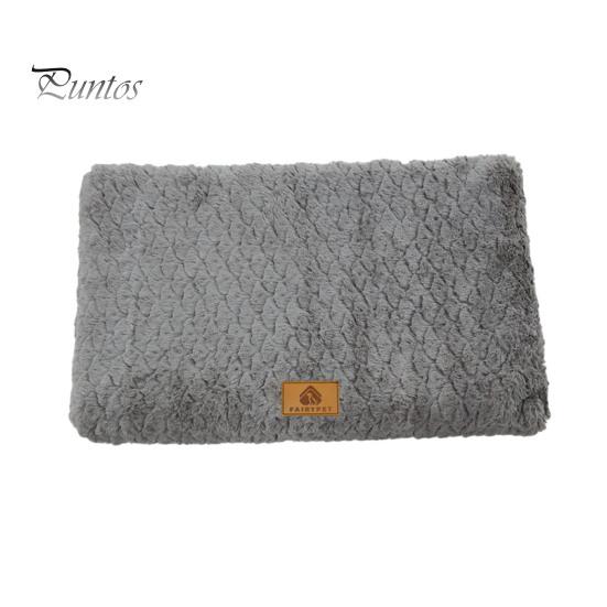 

Подушка для кровати для домашних животных, мягкая бархатная подушка для собак, зимнее одеяло для собак, моющийся матрас для сна домашних животных, кровать для кошек и собак M серебряный серый