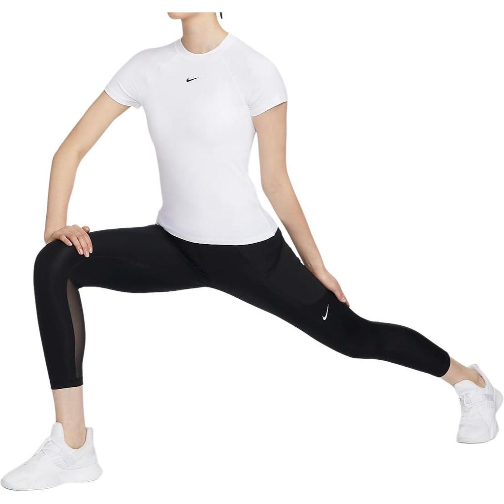 Nike PRO DRI FIT Raglan Sleeve T Shirt Women's White FV7843-100