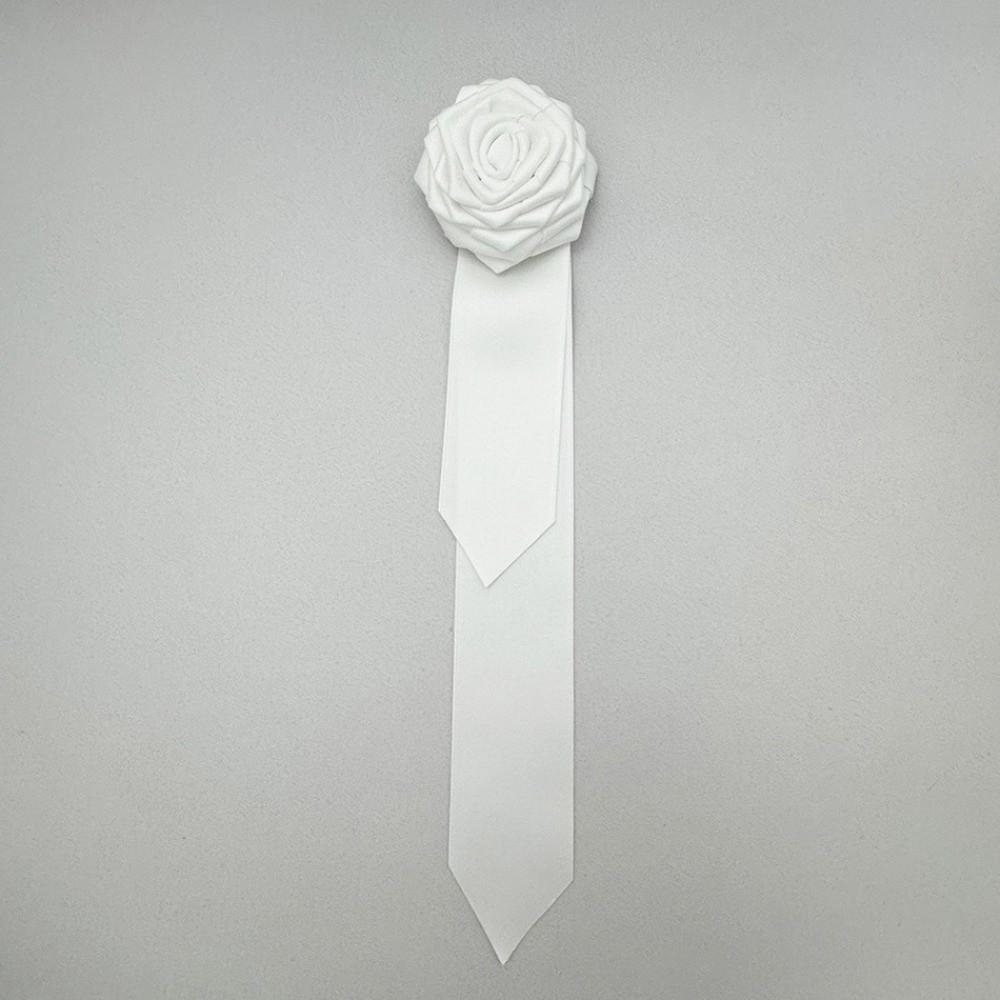 Solid Color Collar Flower British Style Gentleman's Bow Tie Fashion Rose Flower Bowtie Women