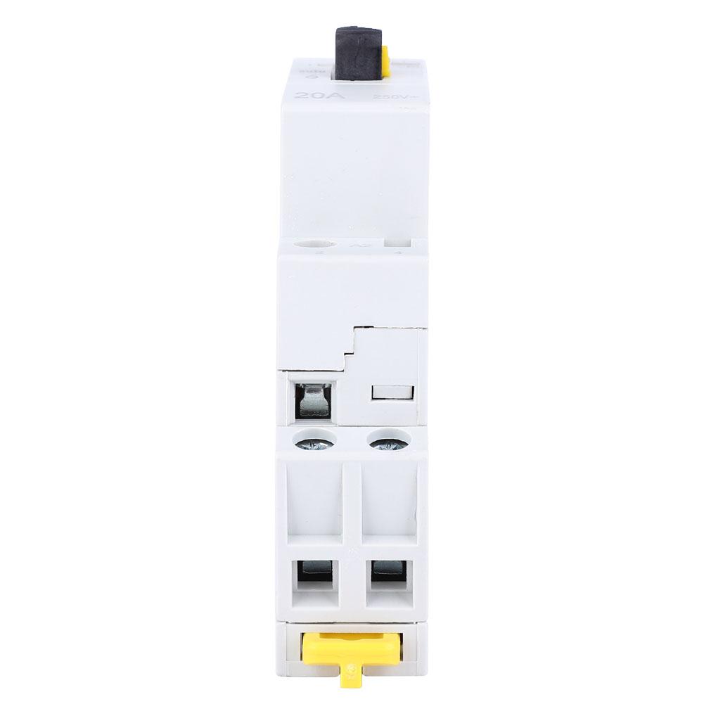 2P20A Household AC Contactor with Manual Control Function for Building Electrical 230V(2NC)