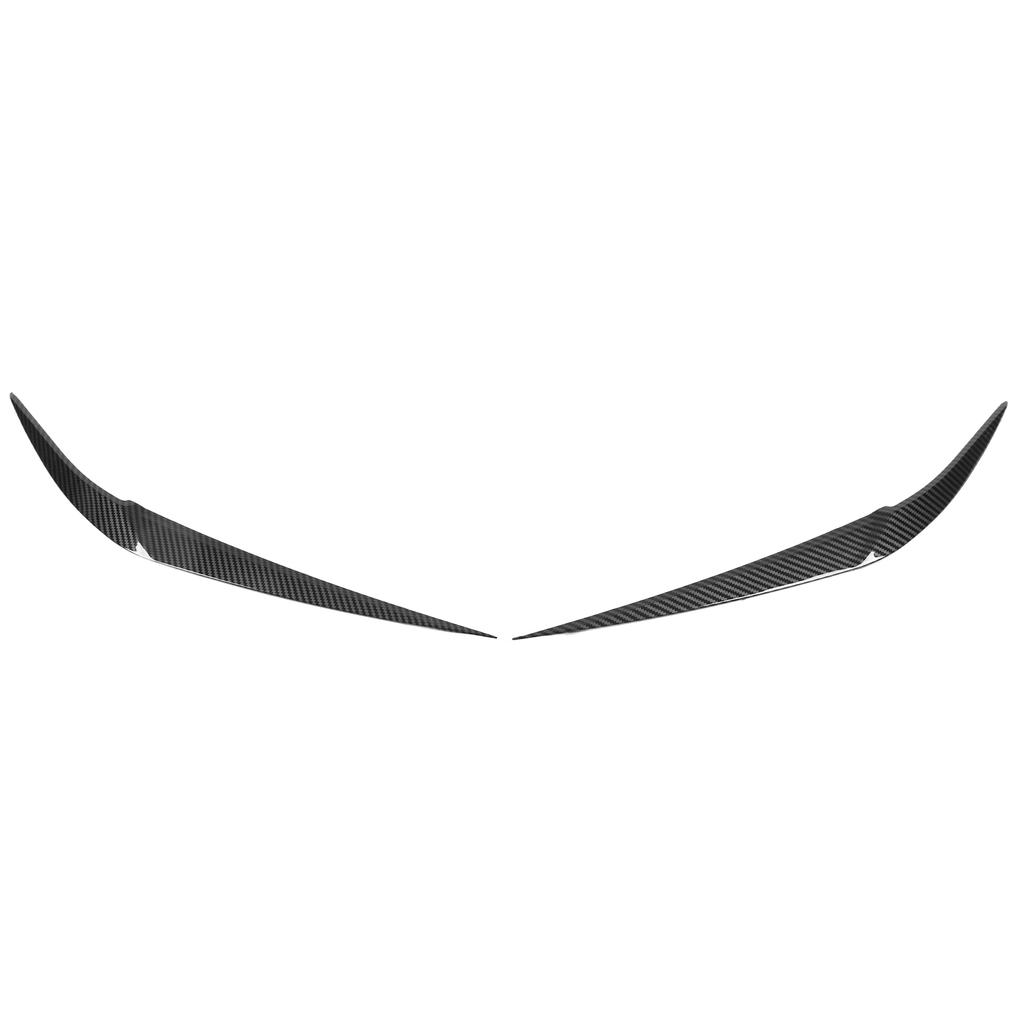 Pair Car Hdlight Eyebrows Front Left Right Trim Exterior Decoration Replacement for X1 F48 2015+(Carbon     )