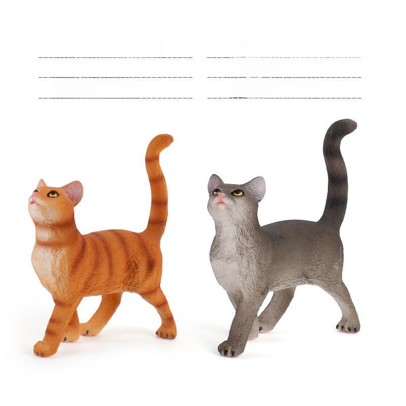 Set Jucării Pisoi Alb-Negru pentru Copii - Ornamente Model Pisică Rurală Chineză