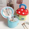 Cute Large Capacity Cute Makeup Bag Multifunctional Mushroom House Handheld Cosmetic Case Aesthetic Zipper Toiletry Bag Ladies