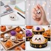 5 Pieces Ghost Dumpling Squishy Spooky-Cute Desk Toy Satisfying for Party Favors