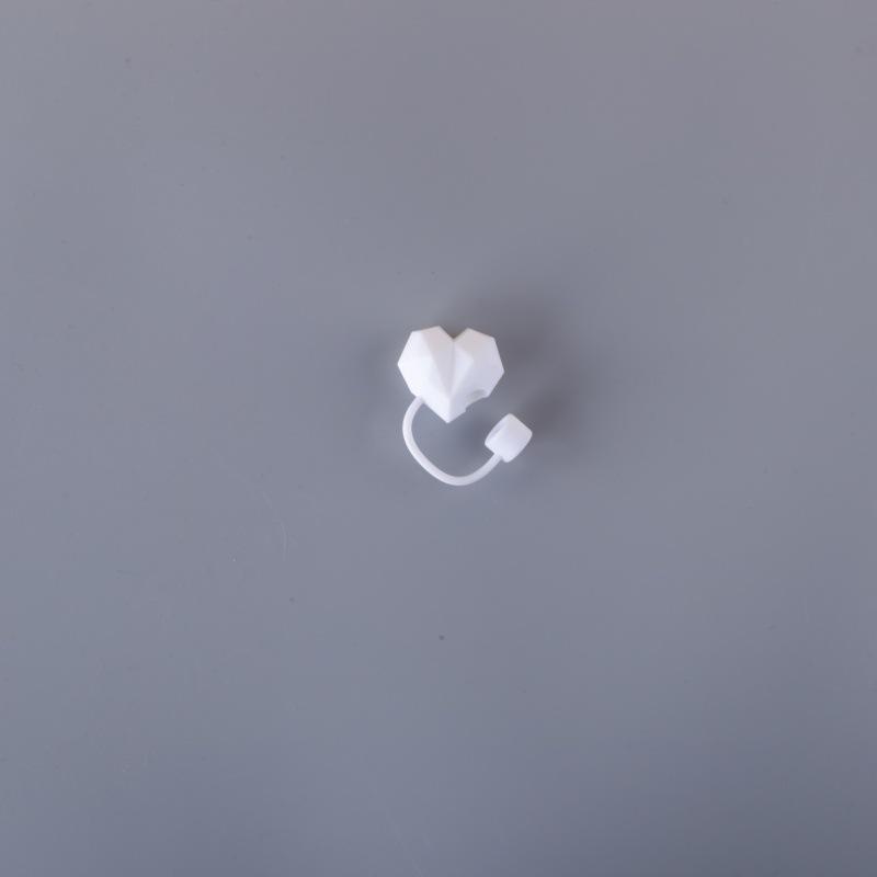 Mushroom-shaped Heart, Angular Design, Toy Pen Cap, Dust-proof Cover, Personalized Beverage Straw Cover, Dust-proof Cap
