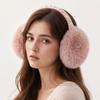 Plush Faux Fur Earmuffs Pearl Rhinestone Decor Soft Fluffy Earmuffs New Winter Ear Warmers  Outdoor