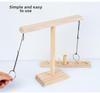 Wooden Ring Toss Game: Two-Person Hook and Ring Table Toy
