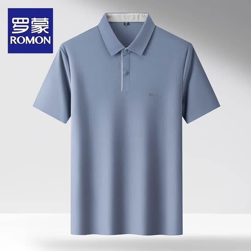 ROMON Men s Premium Short Sleeve Polo Shirt L