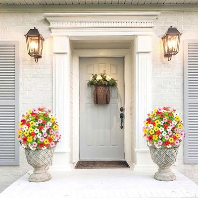 24-Inch Violet Flower Garden Stake for Outdoor Decor And Accessories