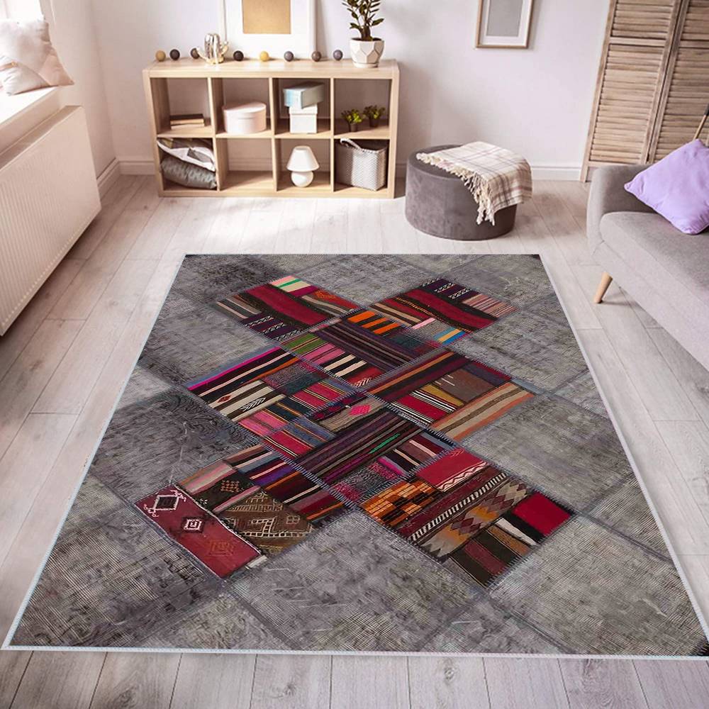 

Eliana Home Washable Printed Carpet LNA0439 50x80 красный