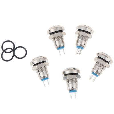 8Mm Mini Metal Push Reset Button Switch On Off High Head Switch Push Button