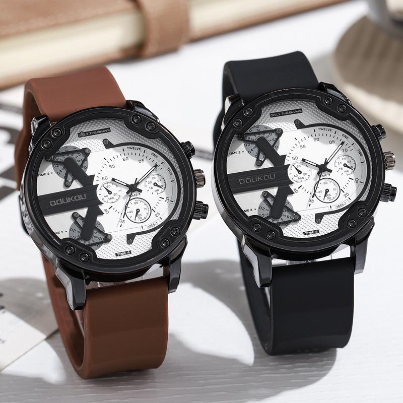 Genuine Stylish Men's Multi-Functional Waterproof Quartz Watch with Large Dial