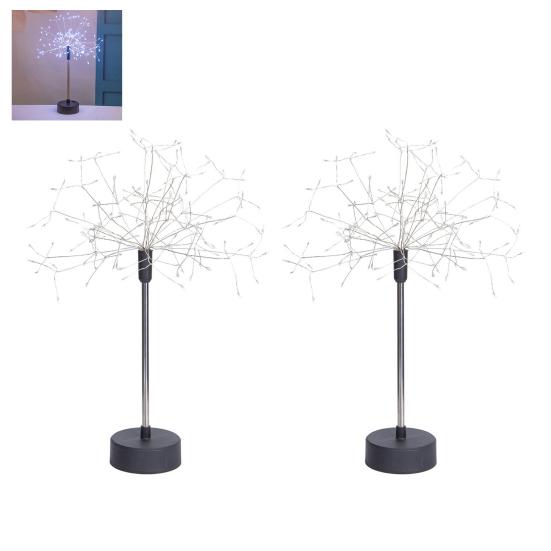 LED Starburst Table Lamp 120 Lights USB Fairy Lights Elegant Desk Lamp for Home Decor Wedding Centerpiece Lighting