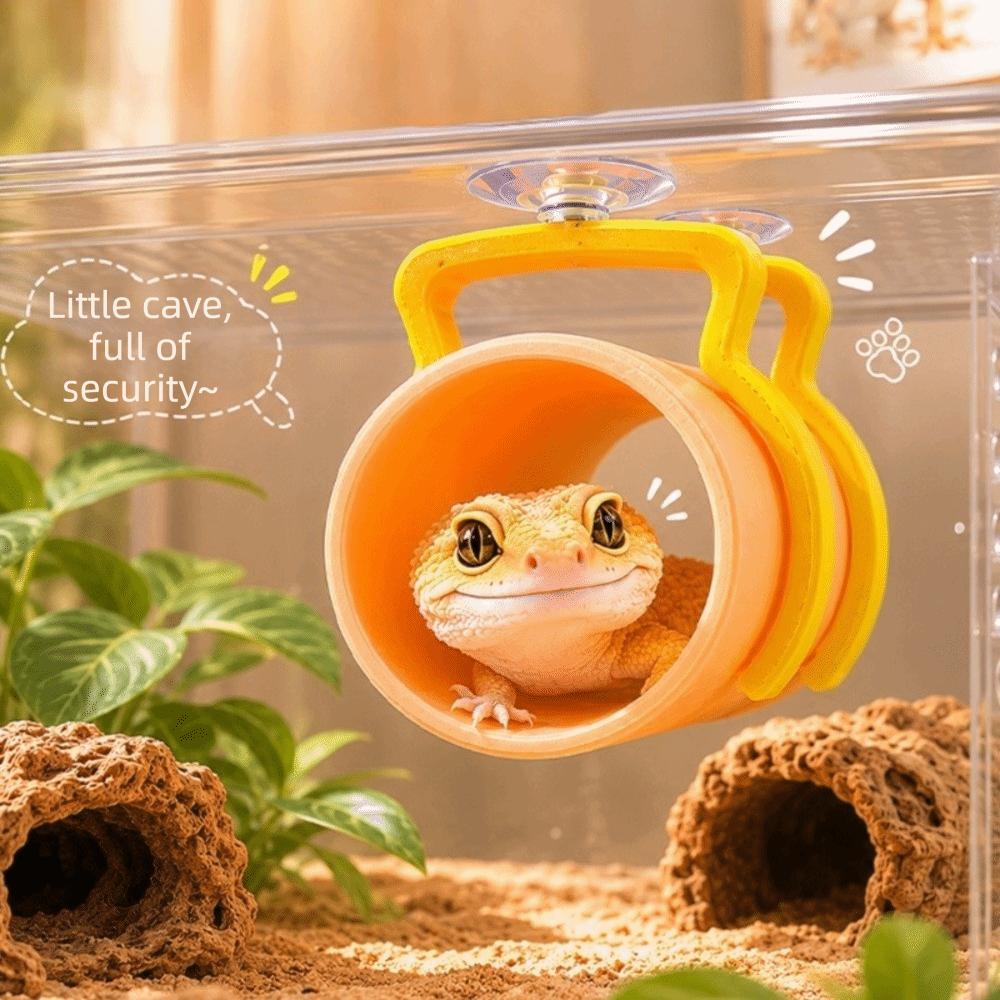with Suction Cup Reptile Shelter Realistic Hidden Cave Shelter  Aquarium Decoration