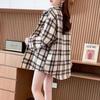Navava Women Corduroy Check Long Sleeve Shirt Nb2979