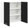 Hanging Cabinet Black Oak Look 80 X 31 X 80 Cm Particleboard