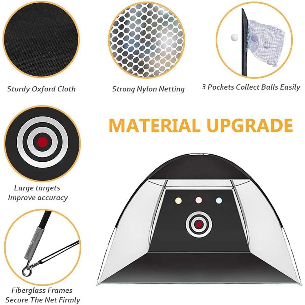 Durable Golfing Net for Backyard Driving Swing Outdoor, 10x7FT Practice Hitting Nets Easy to Install, Gifts for Golfing Lovers