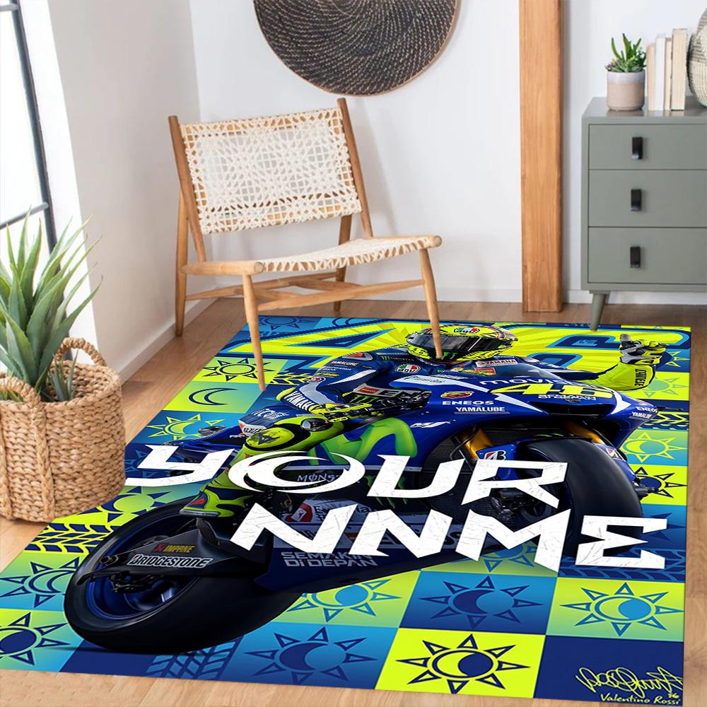 Jorge Lorenzo Customizable Name Area Rug Suitable For Hallway Dormitory Entryway Living Rooms Antislip Rug Anime Office Decor Best For Christmas