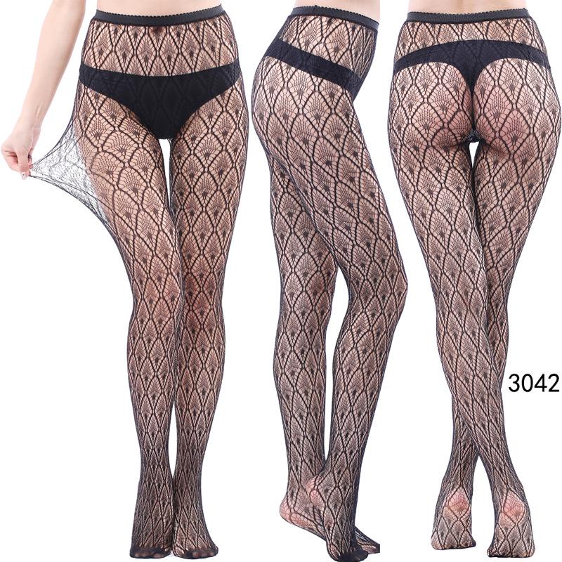 European & American Fashion Fishnet Pantyhose with Sexy Tattoo Lace Design