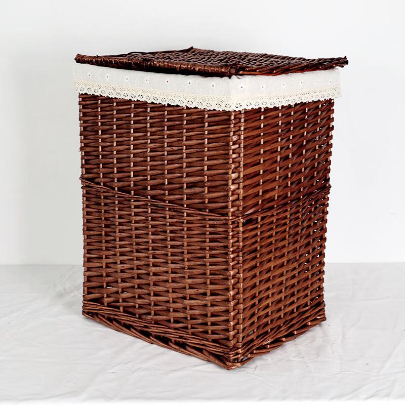 Woven Laundry Hamper with Lid Standard