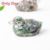Water Crystal Resin Art Piece Duck Ornament For Home And Tabletop Decor