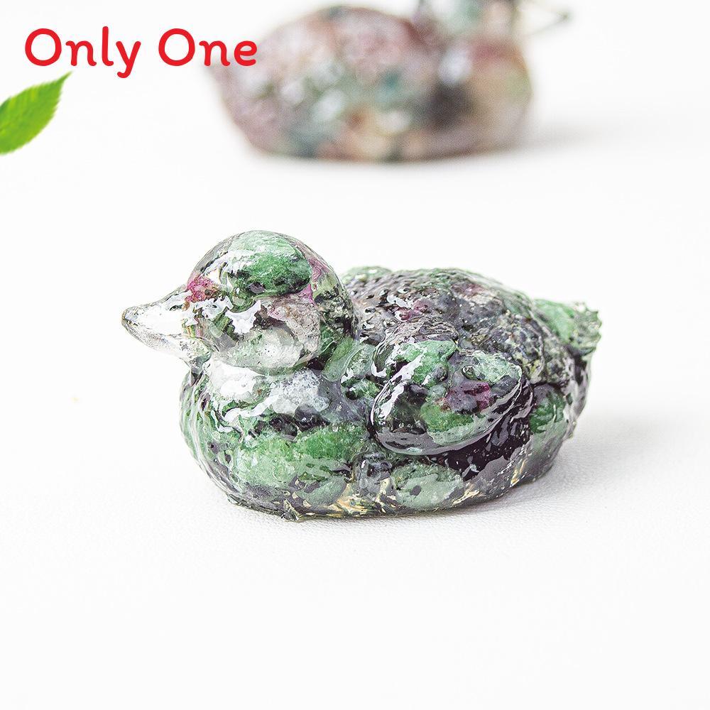Water Crystal Resin Art Piece Duck Ornament For Home And Tabletop Decor