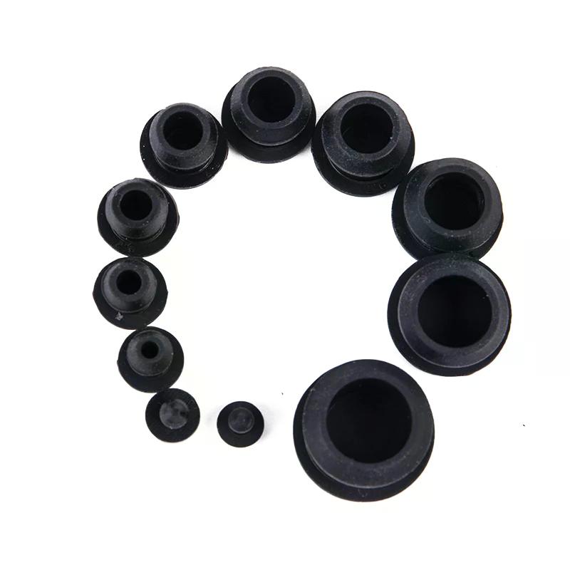 10 Stück Silikon Gummi Aufsteck Lochstopfen 2,5-14mm Blindstopfen Verschlussstopfen