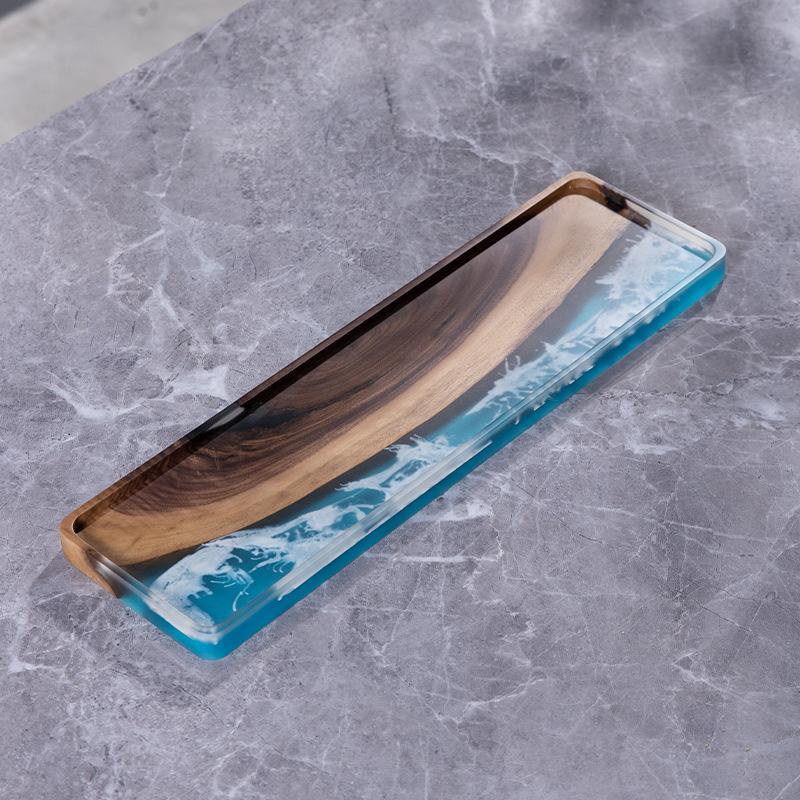 

Поднос из ореховой смолы для сухого пузыря, круглый, набор для чая «Кунг-фу», размер подноса, поднос для чая из цельного дерева, прямоугольный, дренажный, чайный морской