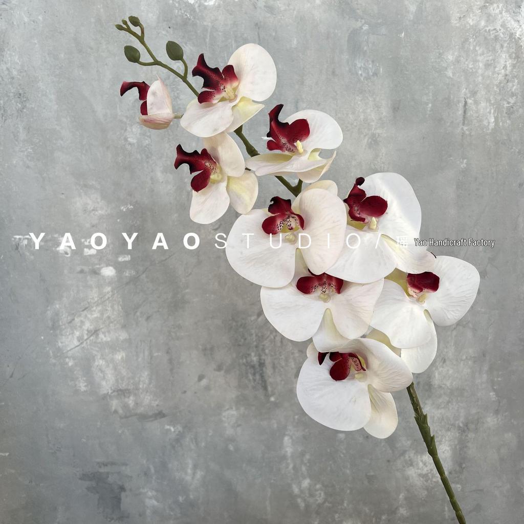 3D Printed Phalaenopsis Orchid, 9-Head Nordic Wedding & Dining Decoration, Floral Art Film Prop