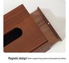 Huixing Light Luxury Solid Wood Tissue Box - Creative Desktop Napkin Storage for Living Room