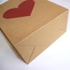 10Pcs Heart Patterns Kraft Paper Bag With Handle Valentine'S Day Gift Packaging Tote Romantic Bags Party Wedding Accessories Zyf